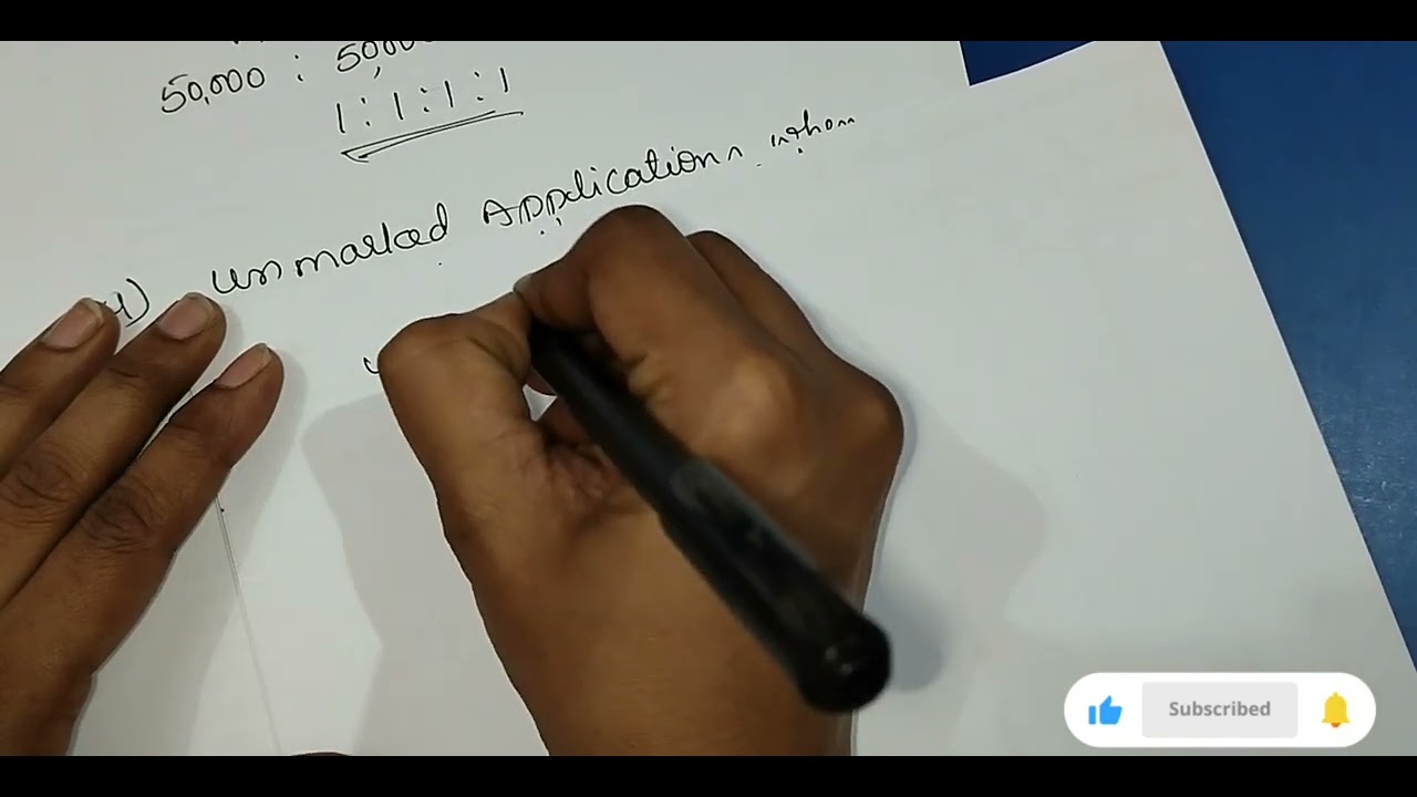 #2 problem on Firn Underwriting treated as Marked and Unmarked#BCom#BBA#CA#CMA #CorporateAccounting