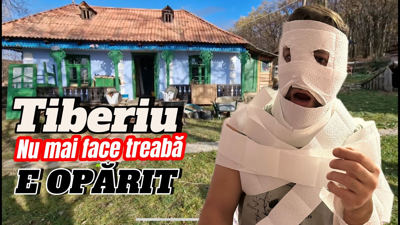 Tiberiu e opărit rău nu mai poate face treaba la Căsuța din Padure!