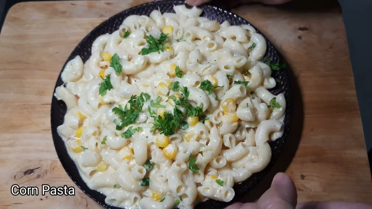 Super Creamy and Super Tasty Sweet Corn Pasta Recipe / Cooking for Beginners 