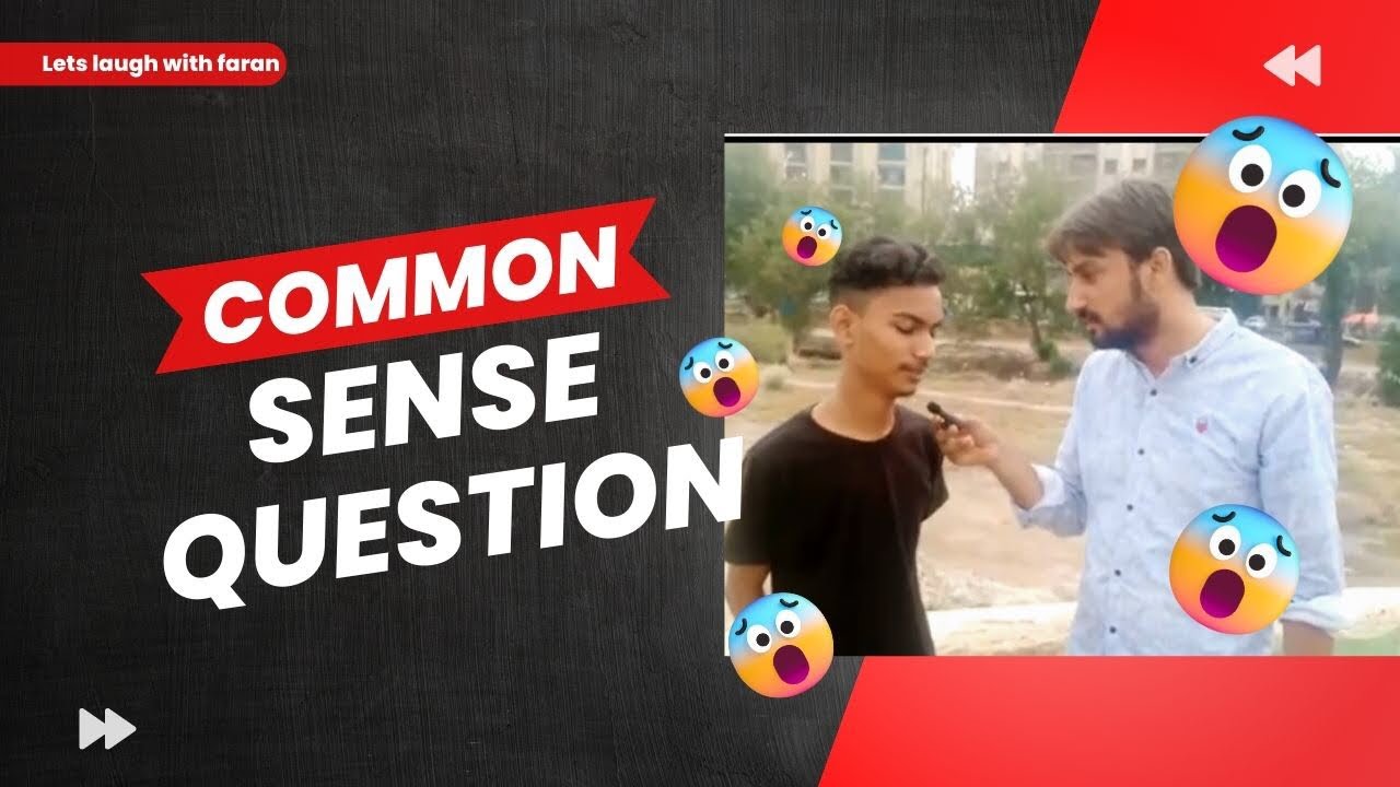 Funny common sense questions| lets laugh with faran ali