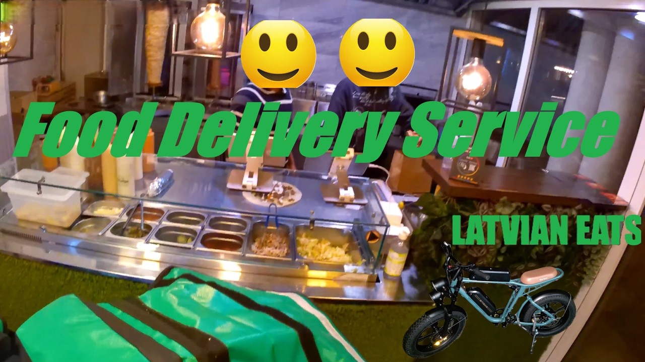 LatvianEats. Bolt Food deliveries on an E-BIKE Monday Edition