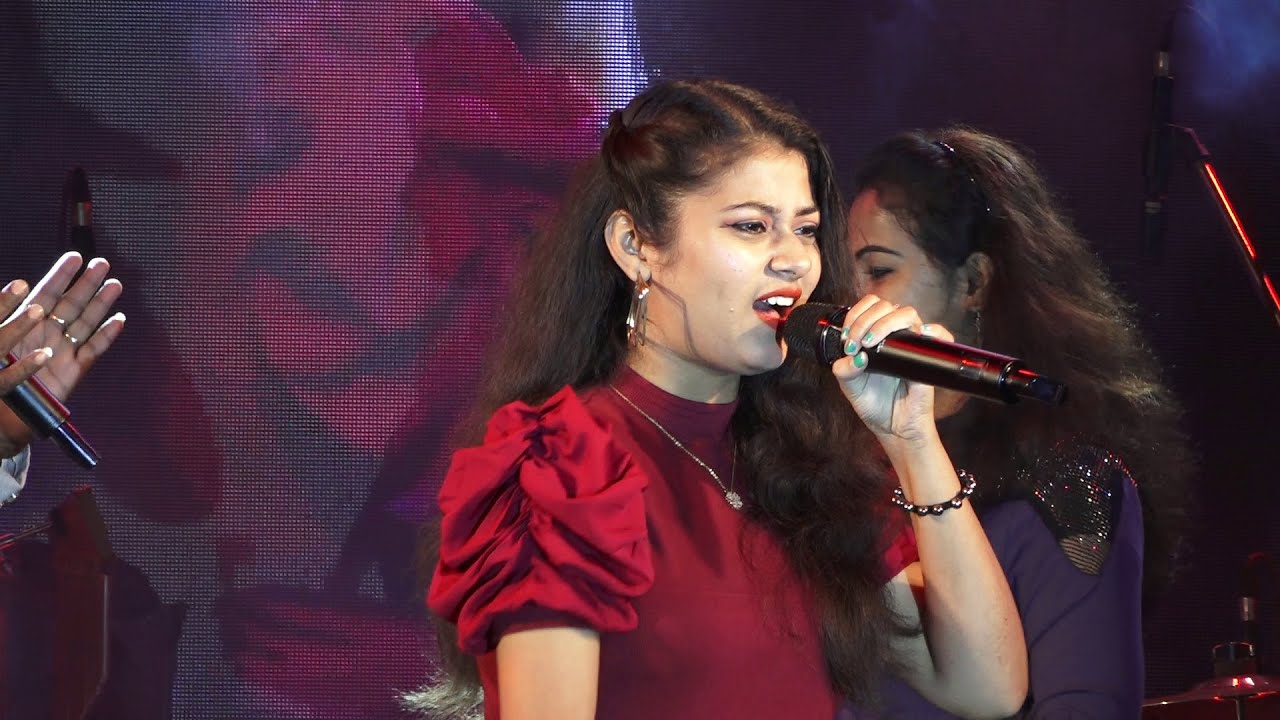 Rocking Stage Performance by Srijita | Hindi Mix Song | New Happy Night Orchestra | Bikash Studio