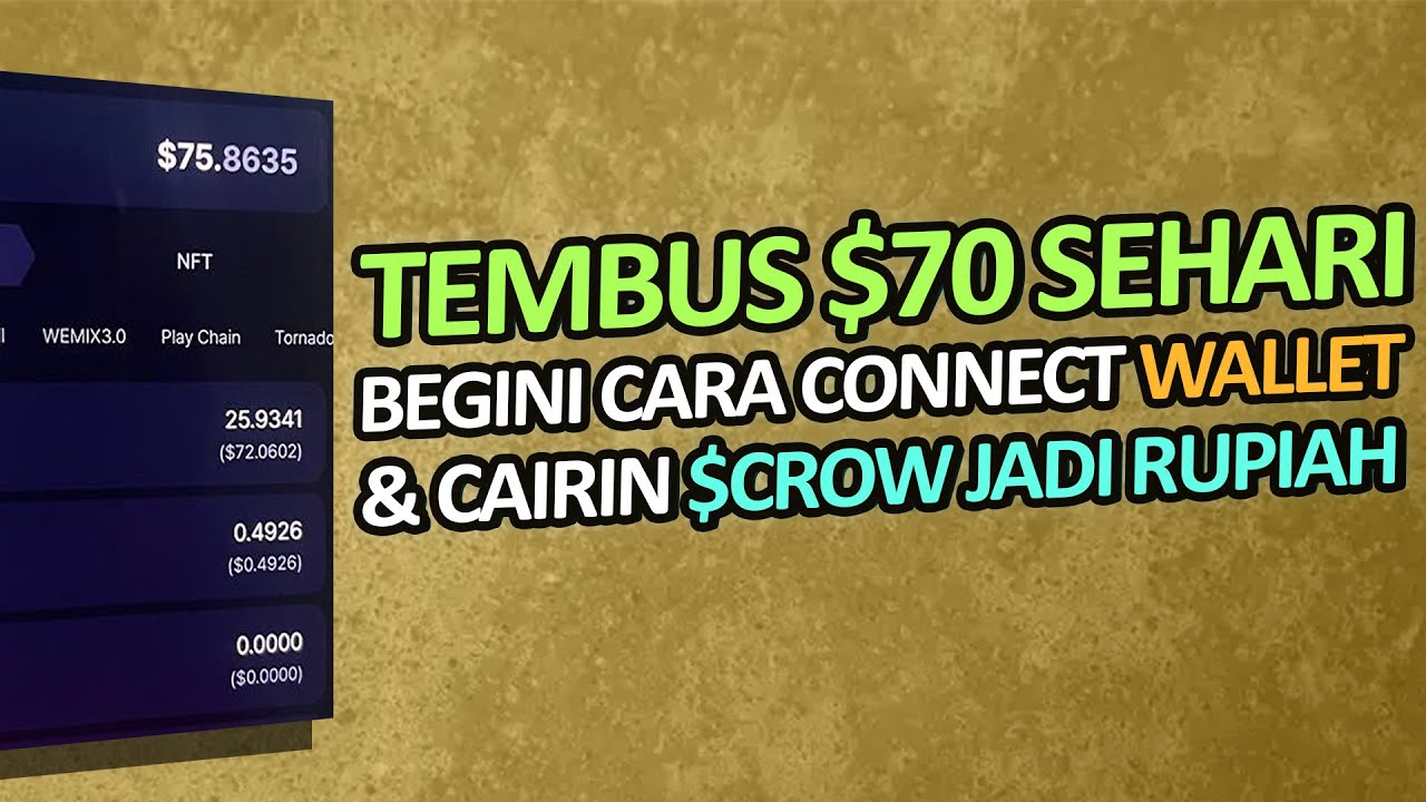 CARA DAFTAR & CONNECT WALLET SAMPE CAIRIN TOKEN NIGHT CROWS JADI RUPIAH KE EXCHANGE LOKAL!