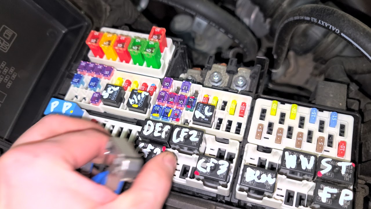 2017 Ford Mustang Radiator Cooling Fan Fuses & Relays