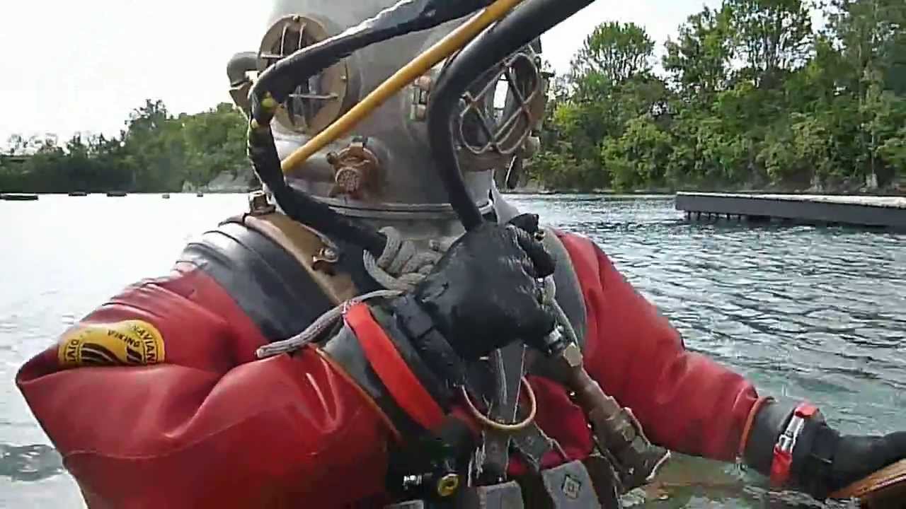 Woman Dives The Mark V Diving Helmet - 2013 NEDEG Memorial Day Rally