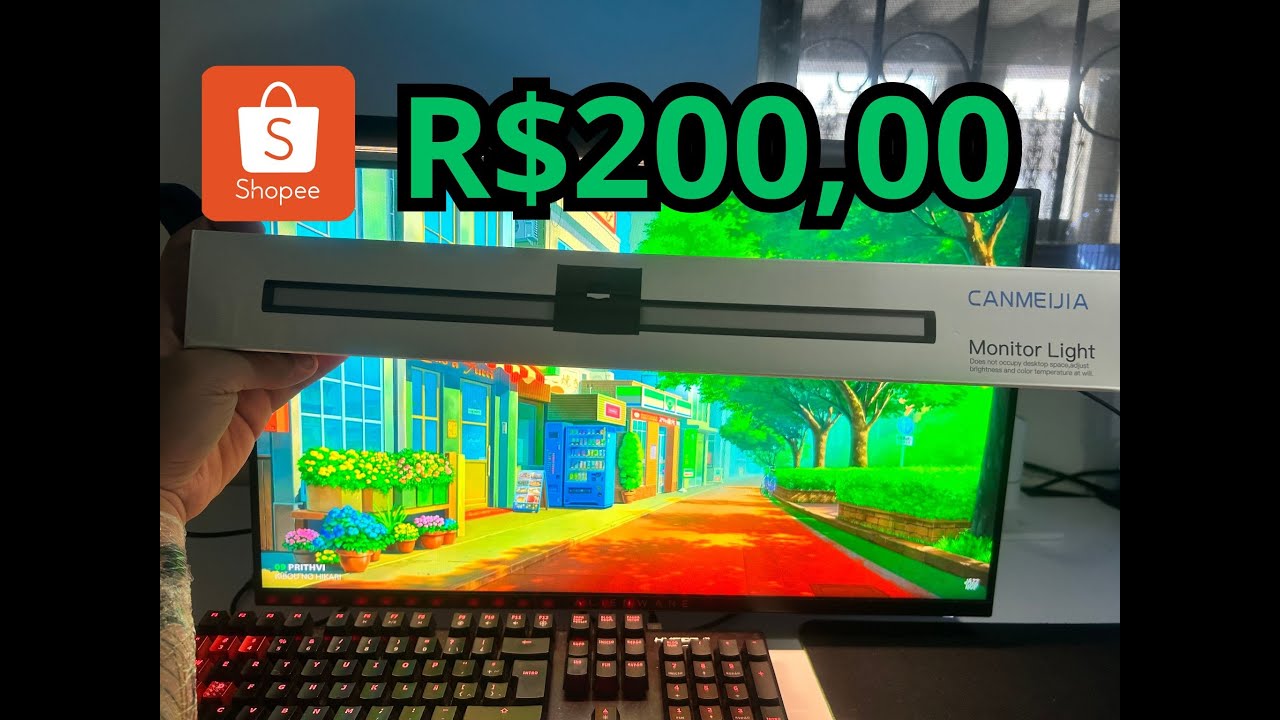 Comprei a melhor LIGHT BAR da SHOPEE!