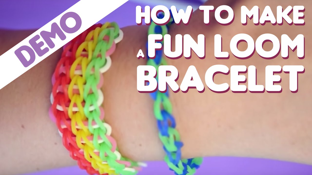 Fun Loom - How to make a bracelet video