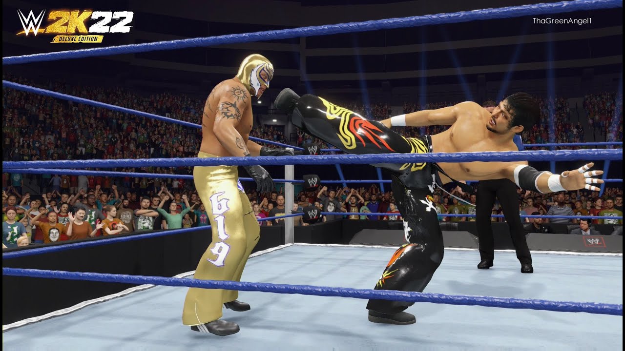 WWE 2K22 - Rey Mysterio vs. Tajiri | Cruiserweight Championship