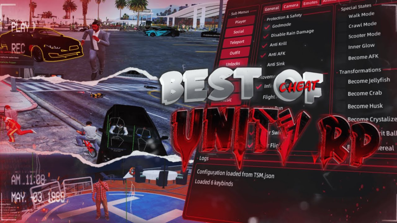 BEST OF CHEAT UNITY RP V2 🐬 | Corbeau #Comeback