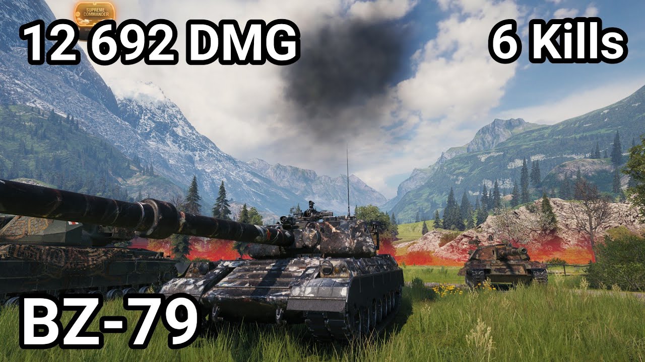 BZ-79 - 12 692 damage / 6 kill / 2 500 blocked / 807 assist