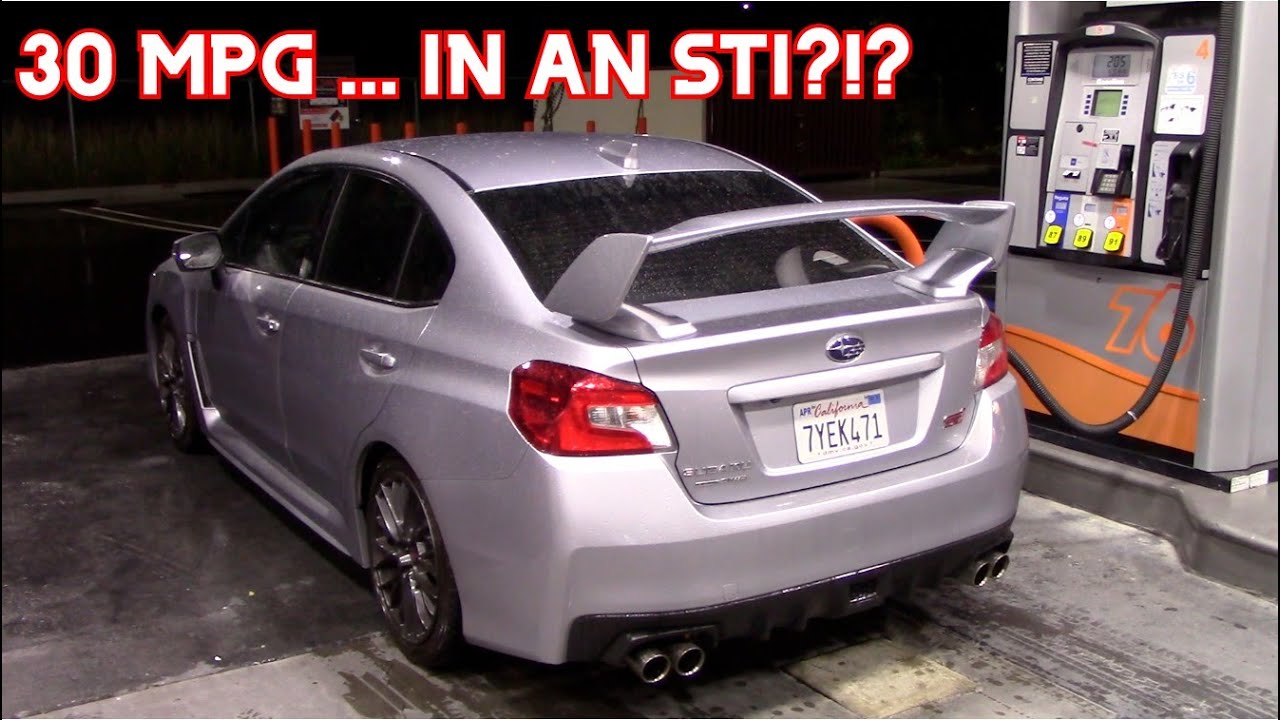 Hypermiling in a Subaru WRX STI