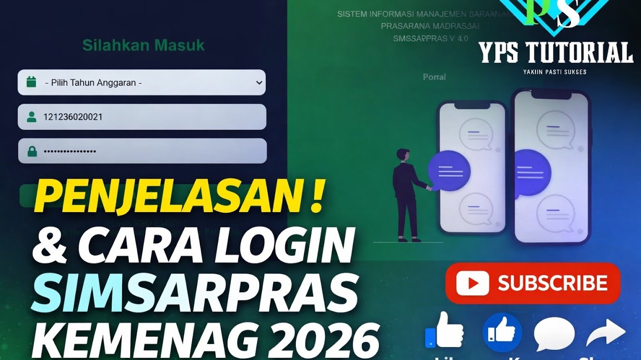 Penjelasan dan Cara login SIMSARPRAS kemenag 2026 