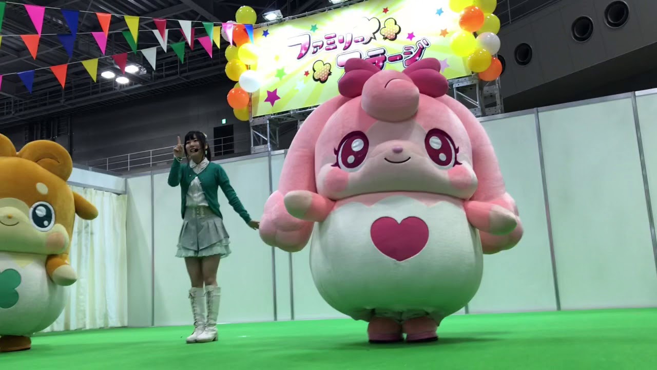 ヒミツのここたまショー２回目♡ファミリーアニメフェスタ2018/03/24♡一瞬、おしゃきを忘れたお姉さん( *´艸｀)