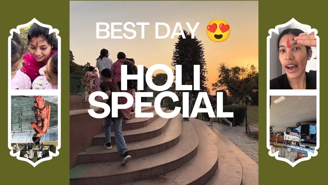 Holi Special Picnic Vlog 🎨 | Family Fun & Kashmiri Look Photoshoot