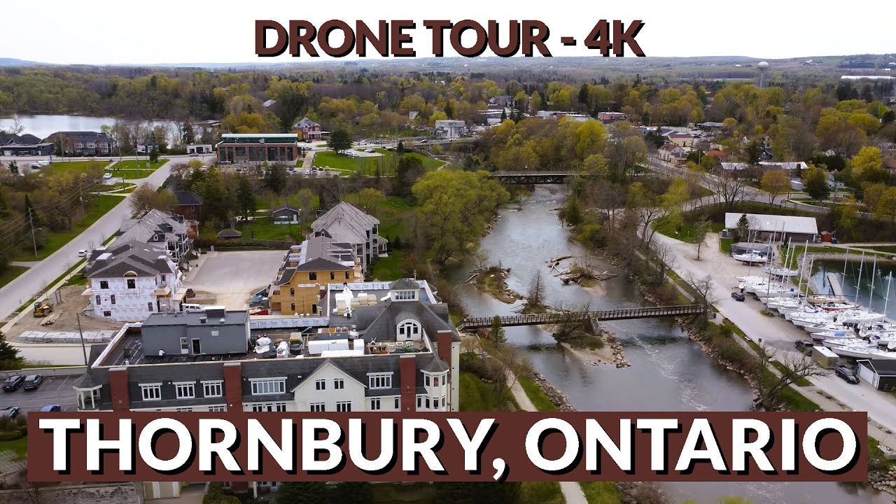 Drone Tour 4K: Thornbury, Ontario - A Bird's-Eye View
