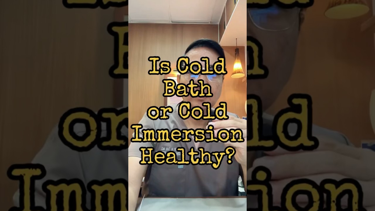 Cold Water Bath and Health Benefits #coldbath #coldimmersion #healthtip #docgerrytan