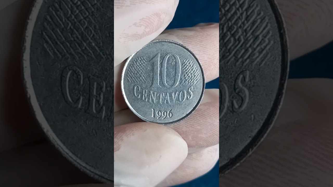 Moeda valiosa! 10 centavos 1996, com disco trocado. #shorts