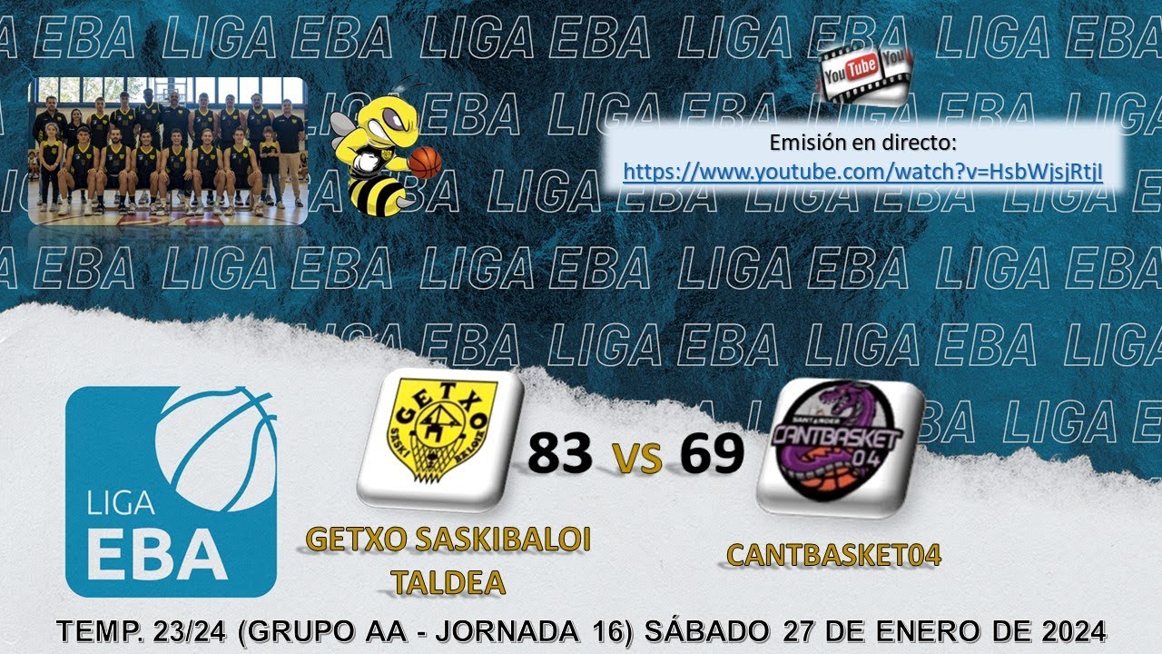 GETXO SASKIBALOI TALDEA 🆚 CANTBASKET04