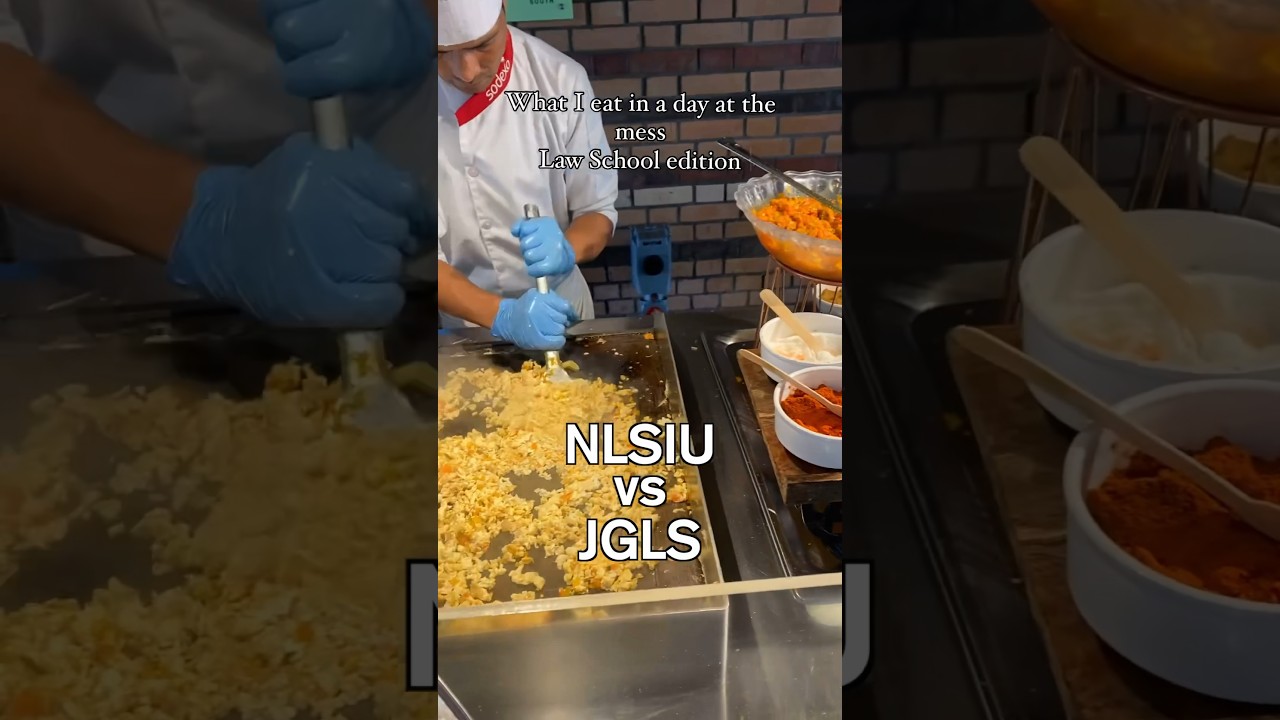 NLSIU vs JGLS which mess food is better? #lawschool #collegelife #messfood #nlsiu #clat #lawcollege