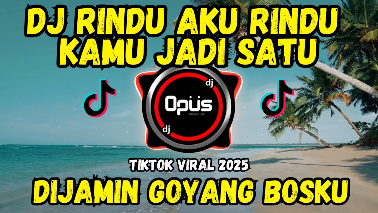 DJ RINDU AKU RINDU KAMU JADI SATU TIKTOK 2025