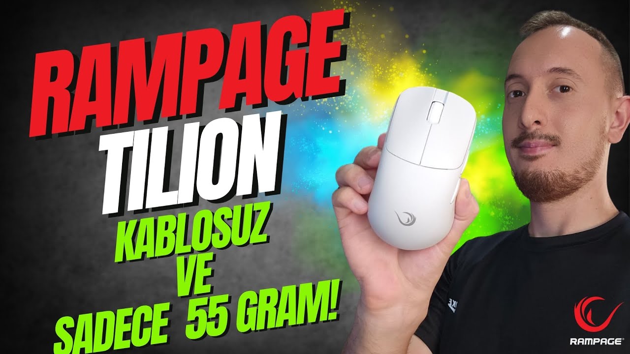Rampage Tilion Kablosuz Oyuncu Mouse İnceleme | 24.000 DPI ve 55g Ağırlıkla Efsane!