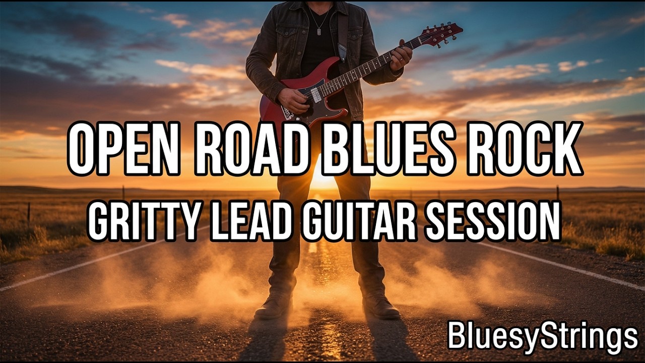 Open Road Blues Rock Instrumental | Gritty Lead Guitar Session