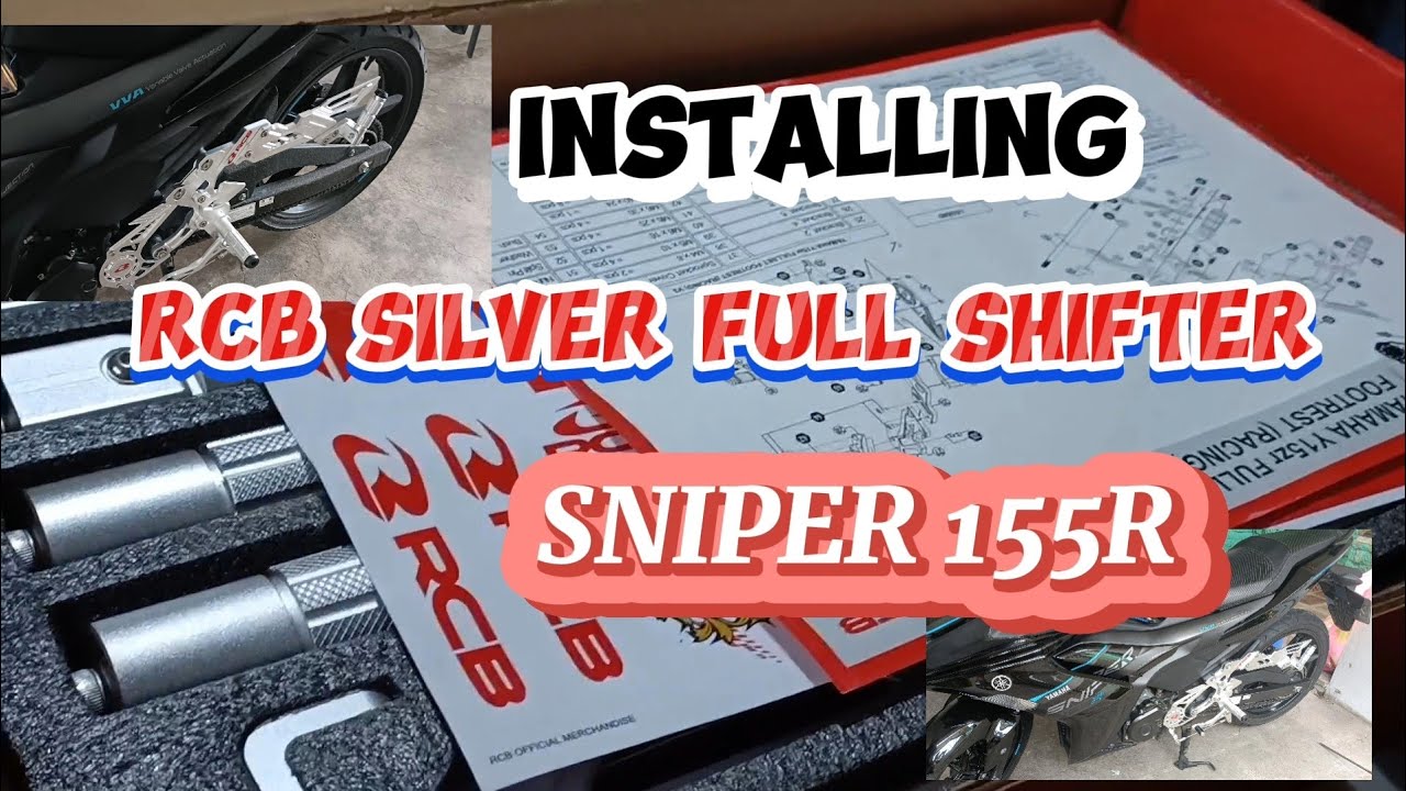 INSTALLING RCB full shifter sa YAMAHA SNIPER 155R, MAS LALO NAGING POGI,