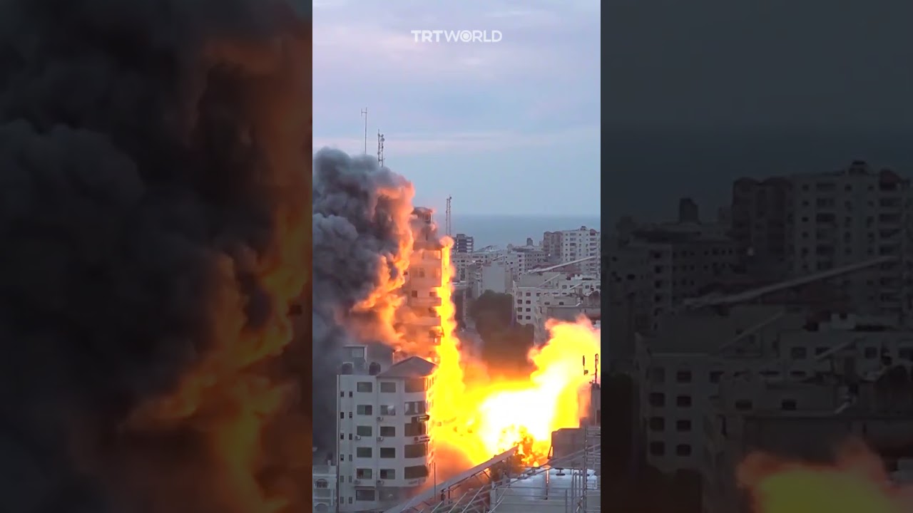 Israeli strikes destroy residential buildings in Palestine&rsquo;s Gaza