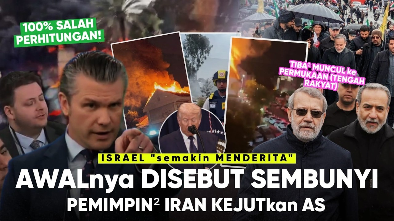 Diremehkan Sembunyi di bunker, Pemimpin2 Iran justru Muncul dg Rakyat! Trump Kegagalanmu di IRAN