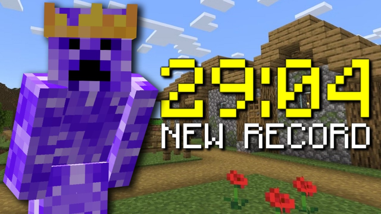 SUPERE MI RECORD EN MINECRAFT SPEEDRUN