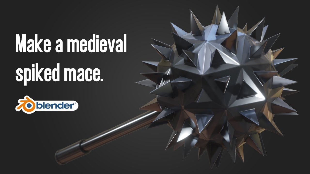 Make a Spiked Mace in Blender