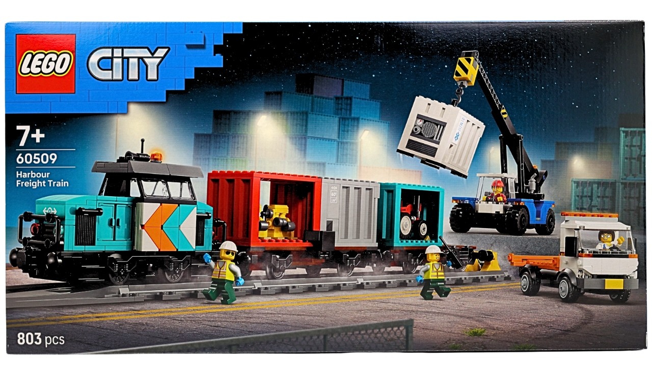 LEGO CITY 60509 Грузовой поезд в порту &mdash; скоростная сборка