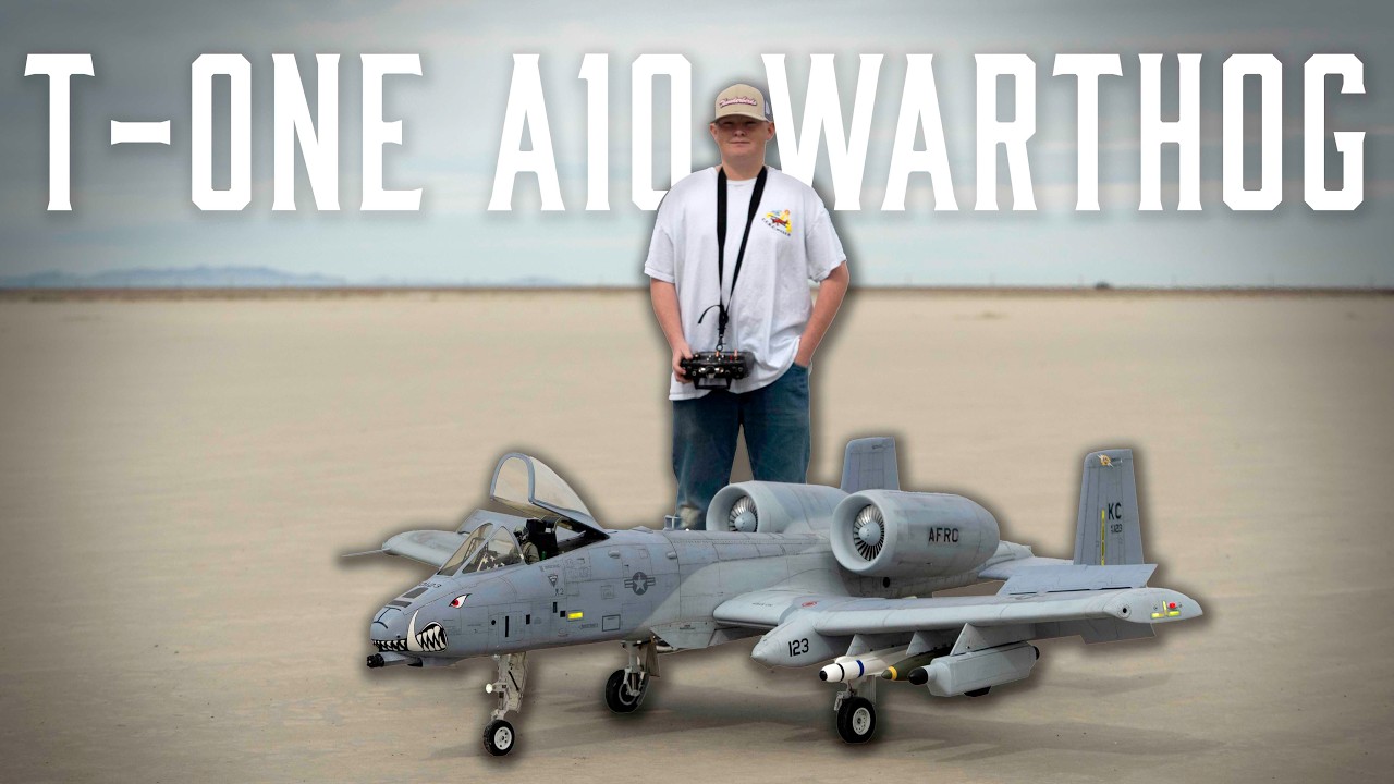 T-1 A-10 Warthog — RC Turbine Jet in Slow Motion (Cinematic Long Watch)