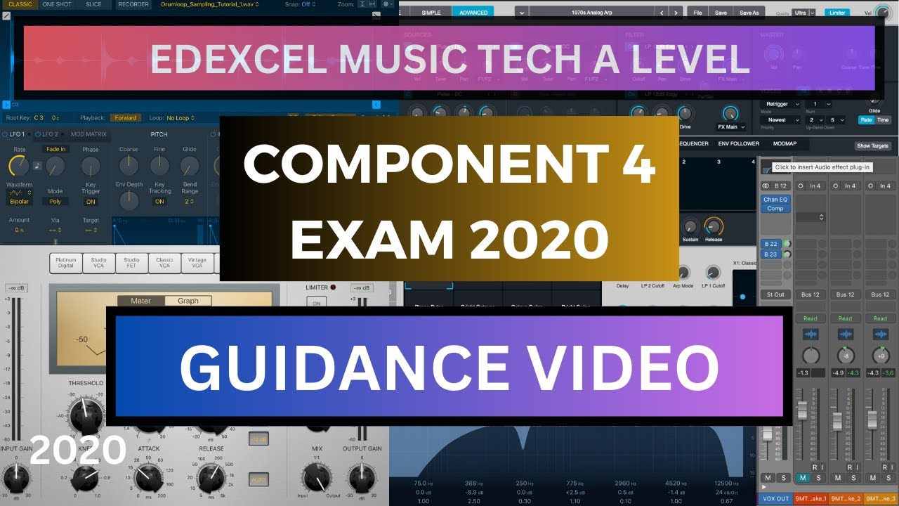 Edexcel A level Music Technology Component 4 Exam Tutorial 2020 Paper