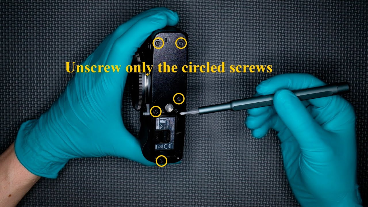 Fujifilm X-E3 partial teardown - full spectrum conversion