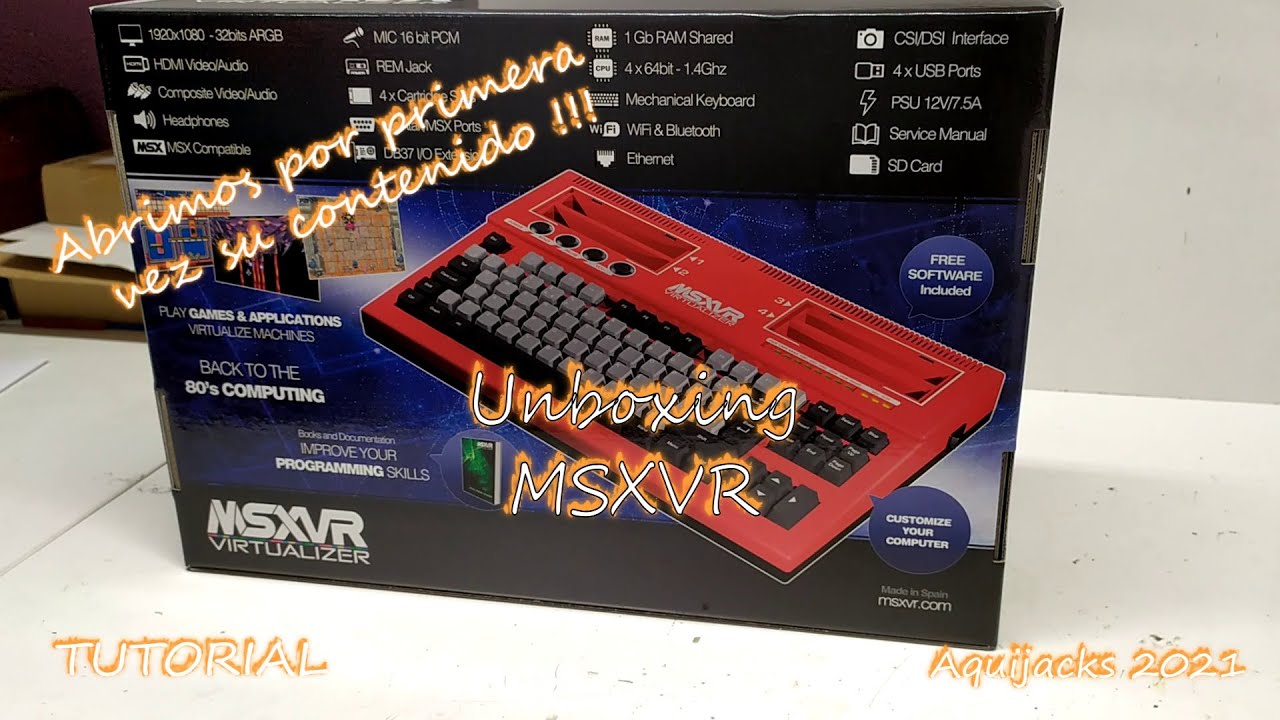 Unboxing de un MSXVR.