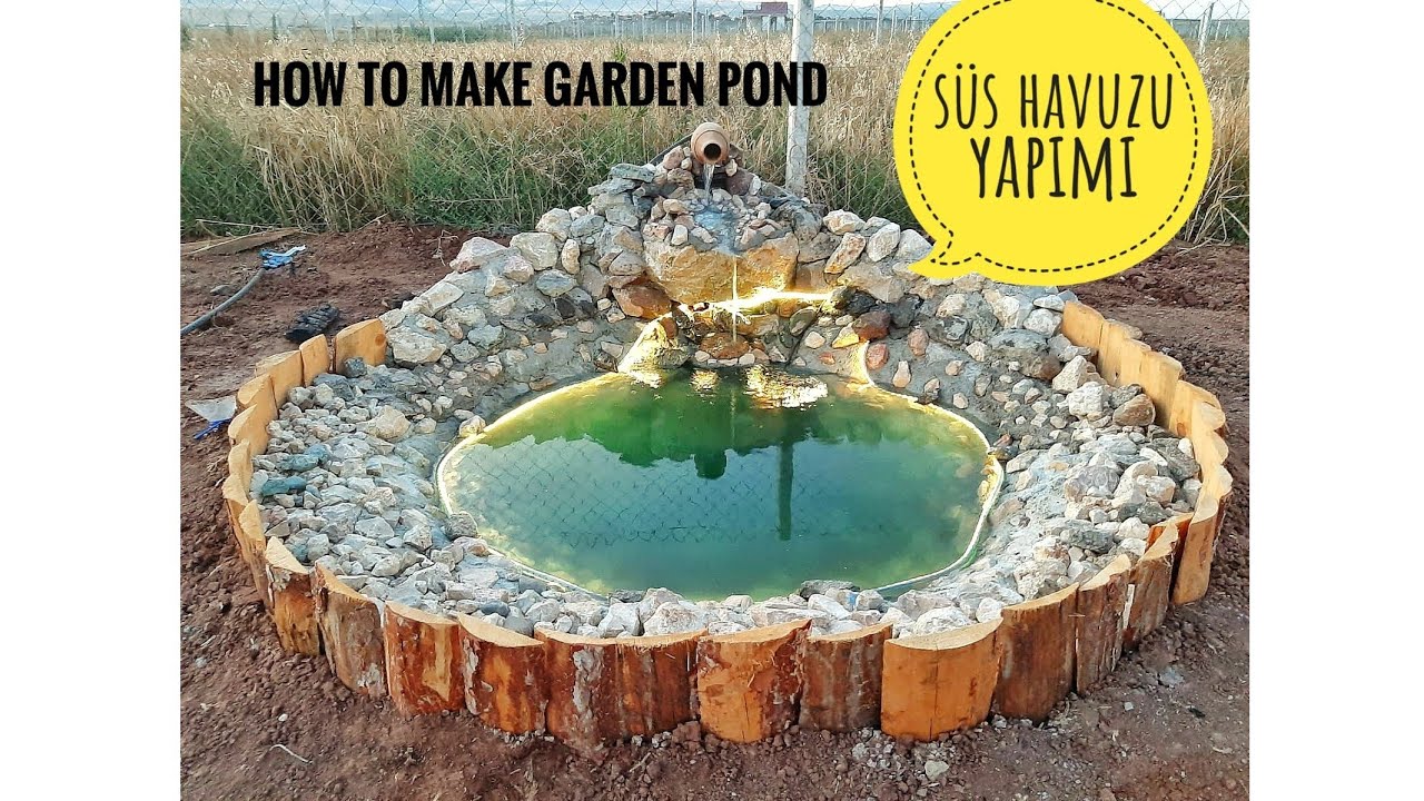 SÜS HAVUZU YAPIMI / ÇOK KOLAY / MAKE A GARDEN POND / dıy / BAŞTAN SONA YAPIM AŞAMASI