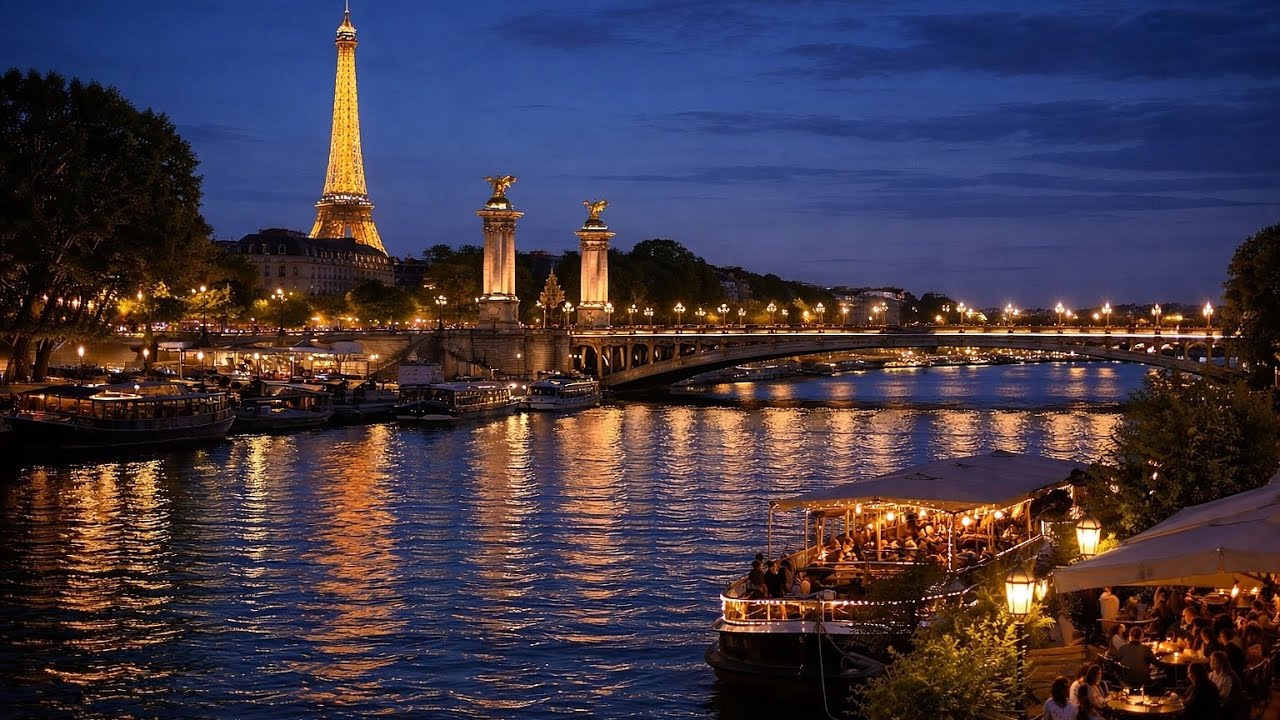 Nighttime Calm &ndash; France | 1 Hour Ambient Music 🌙