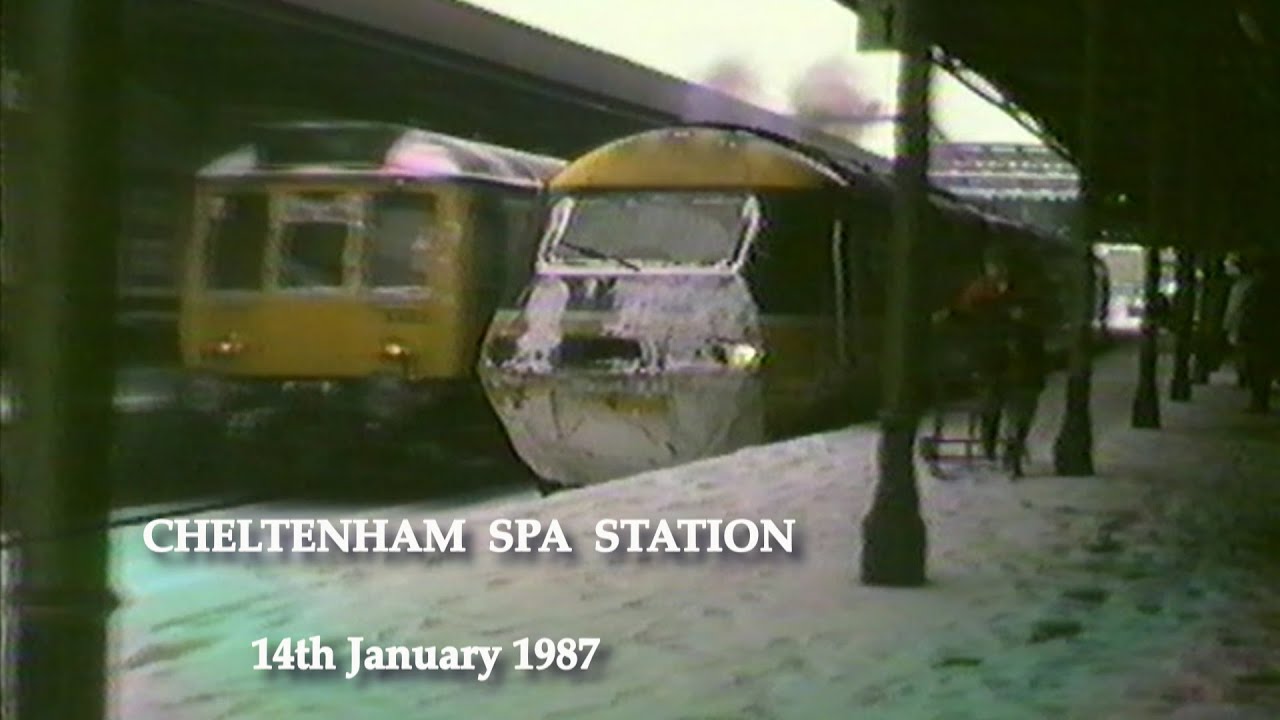 BR in the 1980s Cheltenham Spa Station on 14th January 1987