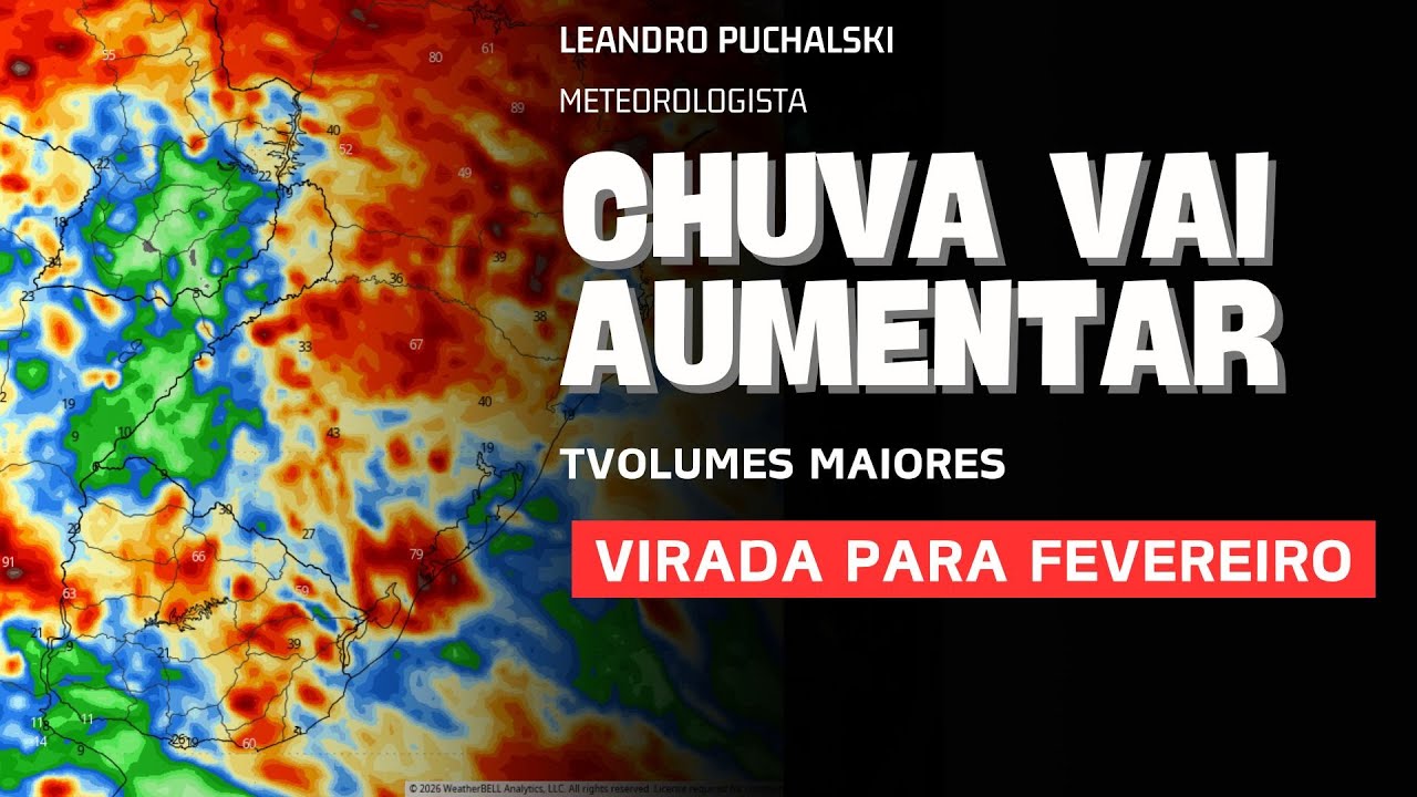 CHUVA VAI AUMENTAR DE INTENSIDADE