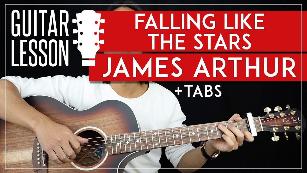 Falling Like The Stars Guitar Tutorial James Arthur Guitar Lesson 🎸|Fingerpicking + Easy Strumming|