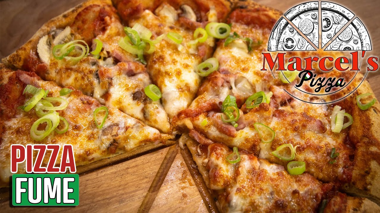 Pizza Fume - Gerookte spekreepjes op een pizza!