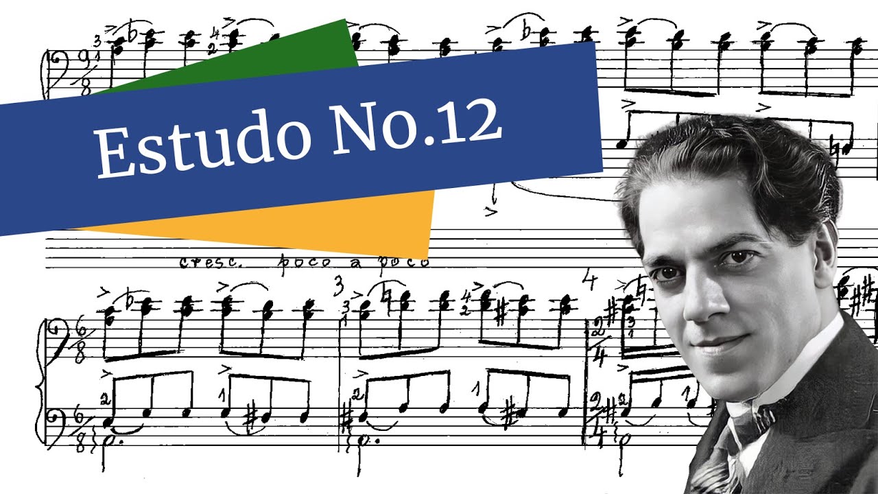 Villa-Lobos/Brandão - Estudo No.12 (Lucia Barrenechea, piano) (1ª gravação mundial)