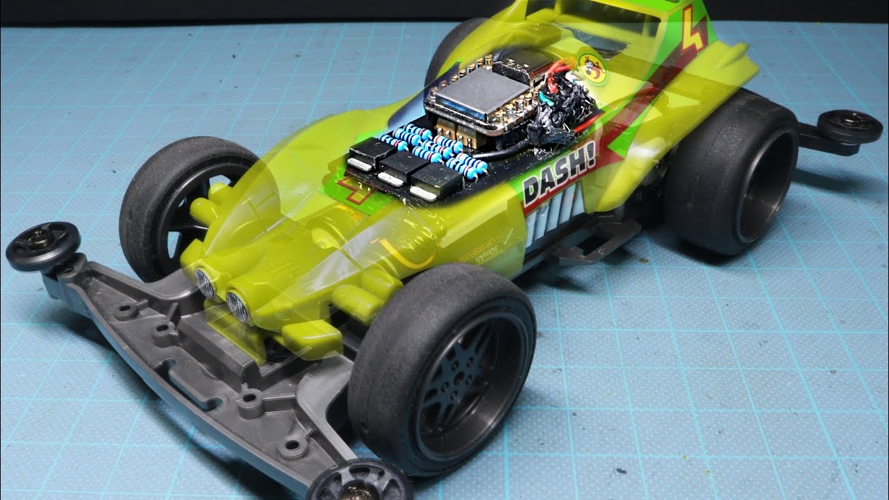 [Субтитры] [Mini4WD] конденсаторная цепь ускоряет Mini4WD