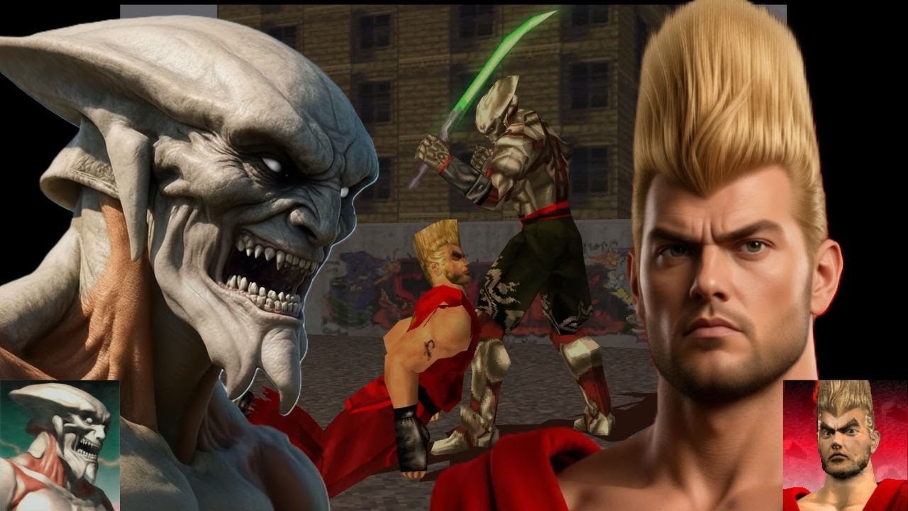 Tekken 3 - Ёсимицу против Пола - Хаотичный Защитник против Прямолинейного Разрушителя