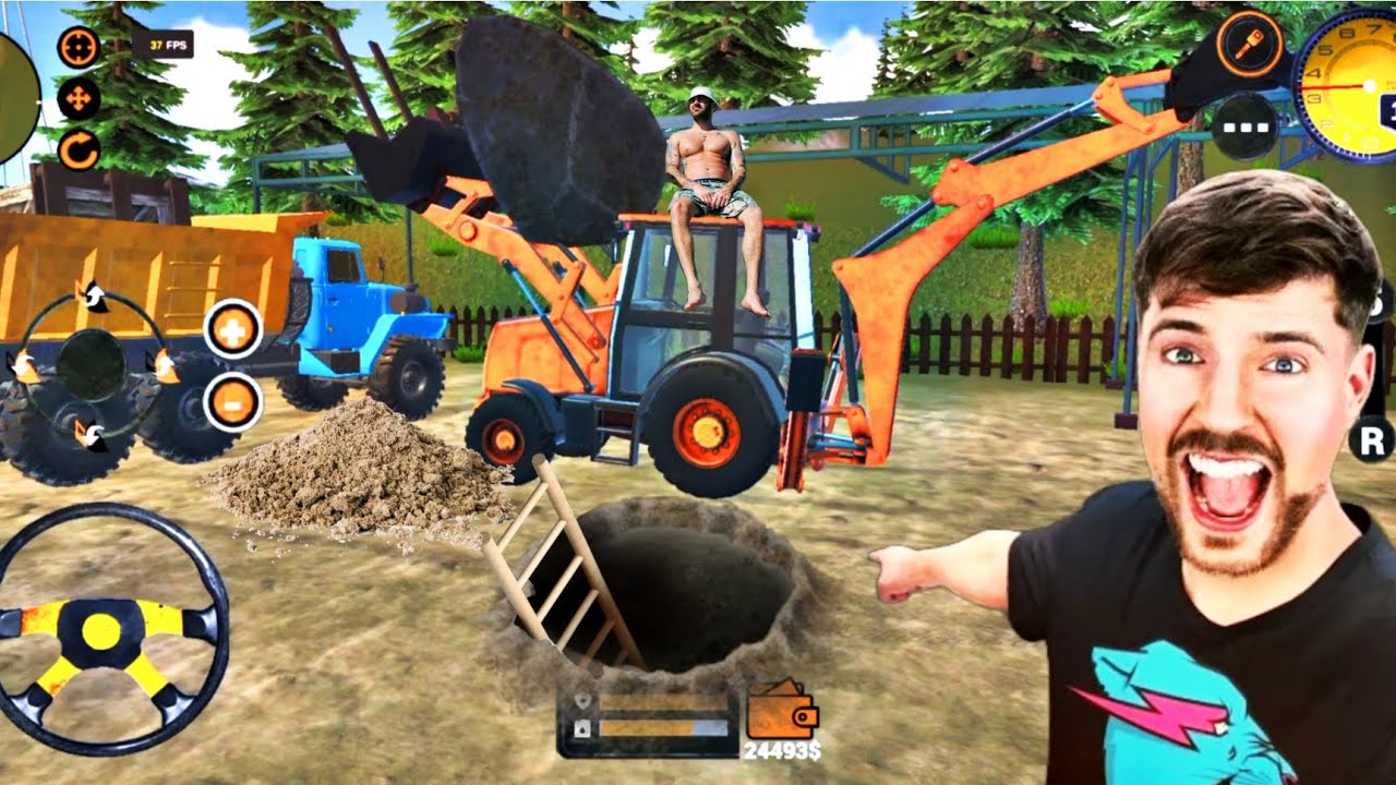 backohe loader simulator🚜 | backhoe loader jcb simulator kaise khele