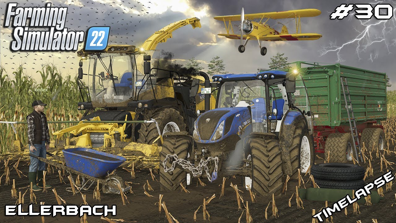 УБОРКА СИЛОСА ПОШЛА НЕ ТАК — ГРЯЗЬ с @kedex | Эллербах | Farming Simulator 22 | Эпизод 30