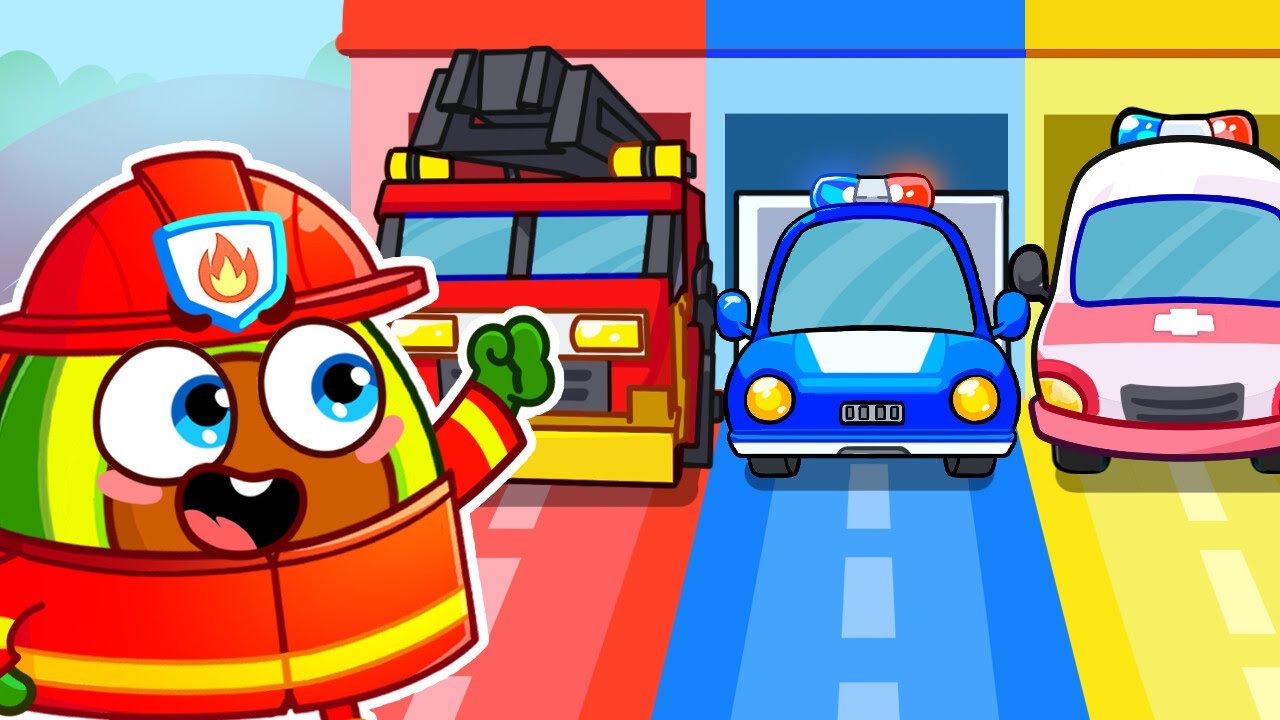 Super Heroes - Firefighter, Policeman, Doctor |Rescue Team | Nursery Rhyme & Kids Songs | PP Stories