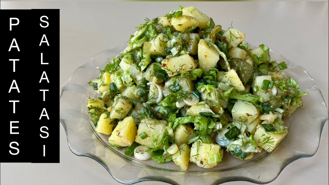 5 DAKİKADA HAZIR OLAN LEZZETLİ PATATES SALATASI🙌🏻Patates Salatası Nasıl Yapılır?|İkramlık Tarifler