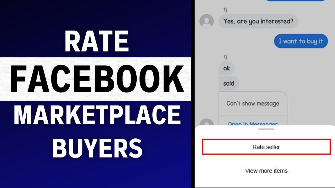 How to Rate Buyers on Facebook Marketplace (EASY)